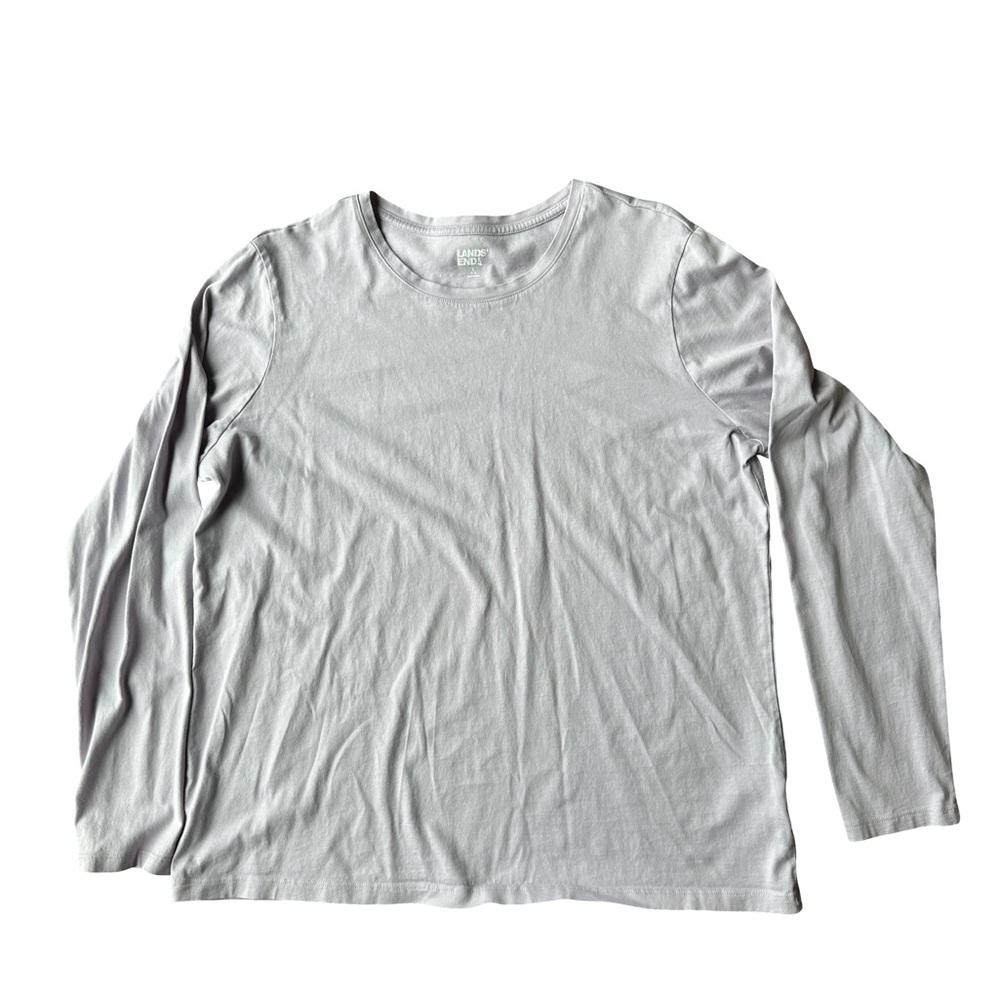 Lands’ End Large Light Purple Long Sleeve Shirt